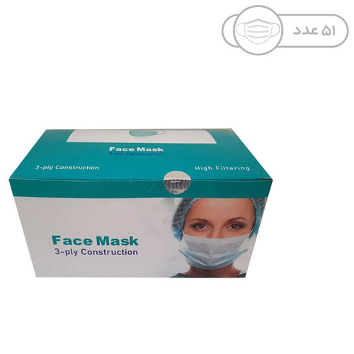 ماسک تنفسی مدل ملت بلون بسته 51 عددی